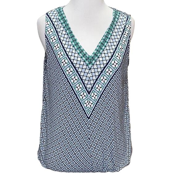 Max Studio Rayon V-Neck Blouse Small - Picture 1 of 7